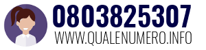 Numero di telefono 0803825307 0803825307