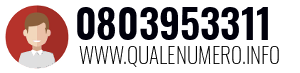 Numero di telefono 0803953311 0803953311