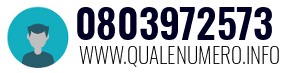 Numero di telefono 0803972573 0803972573
