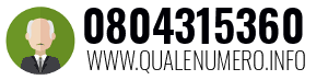 Numero di telefono 0804315360 0804315360