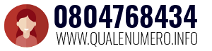 Numero di telefono 0804768434 0804768434