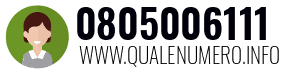 Numero di telefono 0805006111 0805006111