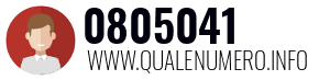 Numero di telefono 0805041 0805041