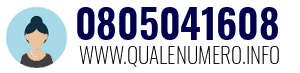 Numero di telefono 0805041608 0805041608
