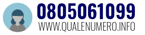 Numero di telefono 0805061099 0805061099