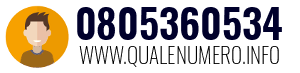 Numero di telefono 0805360534 0805360534