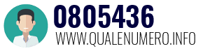 Numero di telefono 0805436 0805436