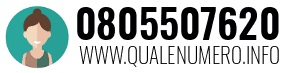 Numero di telefono 0805507620 0805507620