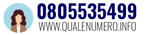 Numero di telefono 0805535499 0805535499