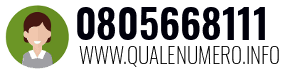 Numero di telefono 0805668111 0805668111