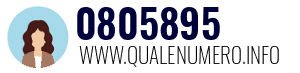 Numero di telefono 0805895 0805895