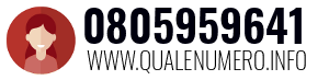 Numero di telefono 0805959641 0805959641