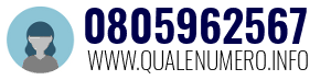 Numero di telefono 0805962567 0805962567