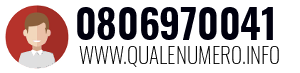 Numero di telefono 0806970041 0806970041