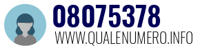 Numero di telefono 08075378 08075378