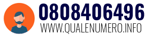 Numero di telefono 0808406496 0808406496