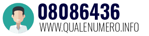 Numero di telefono 08086436 08086436