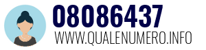 Numero di telefono 08086437 08086437