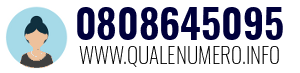 Numero di telefono 0808645095 0808645095
