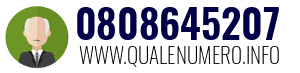 Numero di telefono 0808645207 0808645207