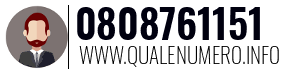 Numero di telefono 0808761151 0808761151