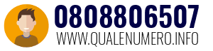 Numero di telefono 0808806507 0808806507