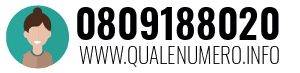 Numero di telefono 0809188020 0809188020