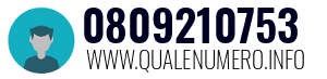 Numero di telefono 0809210753 0809210753
