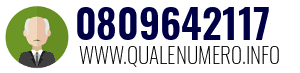 Numero di telefono 0809642117 0809642117