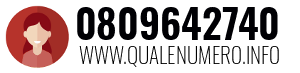 Numero di telefono 0809642740 0809642740