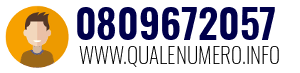 Numero di telefono 0809672057 0809672057