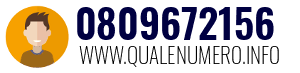 Numero di telefono 0809672156 0809672156