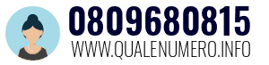 Numero di telefono 0809680815 0809680815