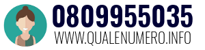 Numero di telefono 0809955035 0809955035