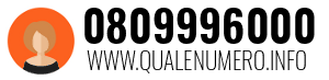Numero di telefono 0809996000 0809996000