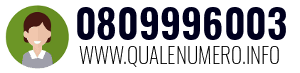 Numero di telefono 0809996003 0809996003