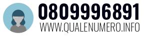 Numero di telefono 0809996891 0809996891