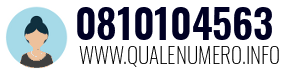 Numero di telefono 0810104563 0810104563
