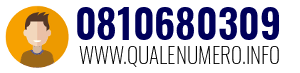 Numero di telefono 0810680309 0810680309
