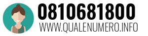 Numero di telefono 0810681800 0810681800