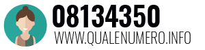 Numero di telefono 08134350 08134350
