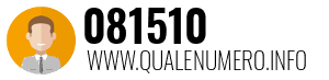 Numero di telefono 081510 081510
