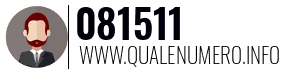Numero di telefono 081511 081511