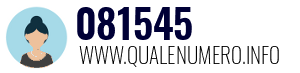 Numero di telefono 081545 081545