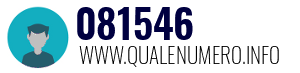 Numero di telefono 081546 081546