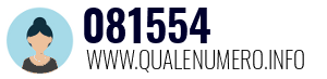 Numero di telefono 081554 081554