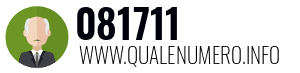 Numero di telefono 081711 081711