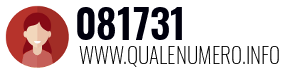 Numero di telefono 081731 081731