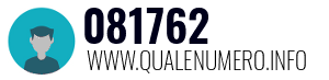 Numero di telefono 081762 081762