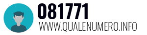 Numero di telefono 081771 081771